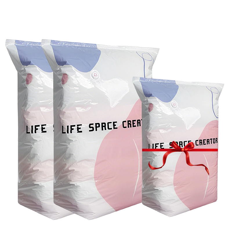 🧳💨 Sacs Sous Vide Sans Pompe – Économisez 80% d'Espace, Matériau PA+PE Anti-Moisissure, 2 Tailles – Pour Vêtements, Literie & Articles Saisonniers 🛏️✨