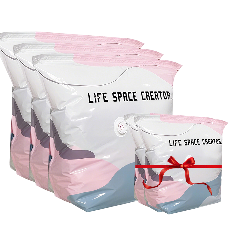 🧳💨 Sacs Sous Vide Sans Pompe – Économisez 80% d'Espace, Matériau PA+PE Anti-Moisissure, 2 Tailles – Pour Vêtements, Literie & Articles Saisonniers 🛏️✨