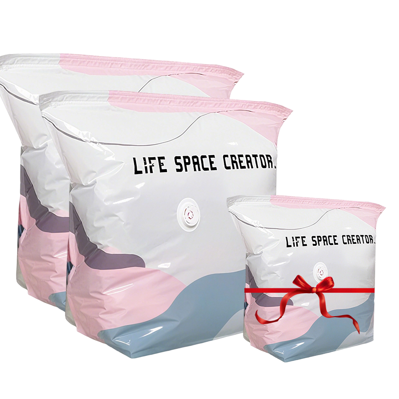 🧳💨 Sacs Sous Vide Sans Pompe – Économisez 80% d'Espace, Matériau PA+PE Anti-Moisissure, 2 Tailles – Pour Vêtements, Literie & Articles Saisonniers 🛏️✨