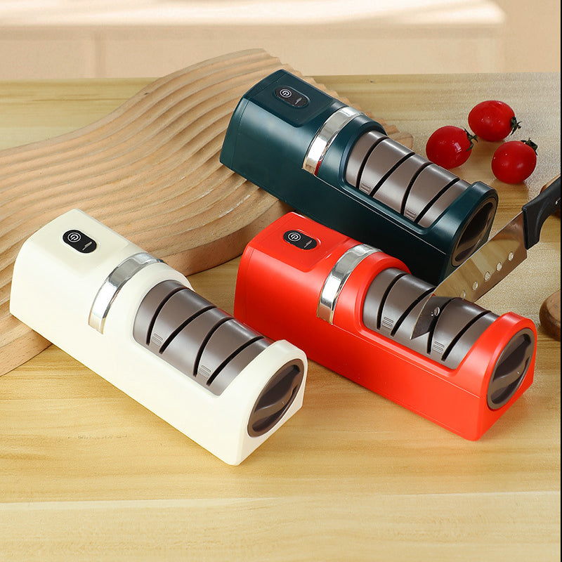 🔥RÉDUCTION DE 60 % ! 🔪 Affûteur de couteaux automatique pour la cuisine : super rapide, sûr et super affûté ✨