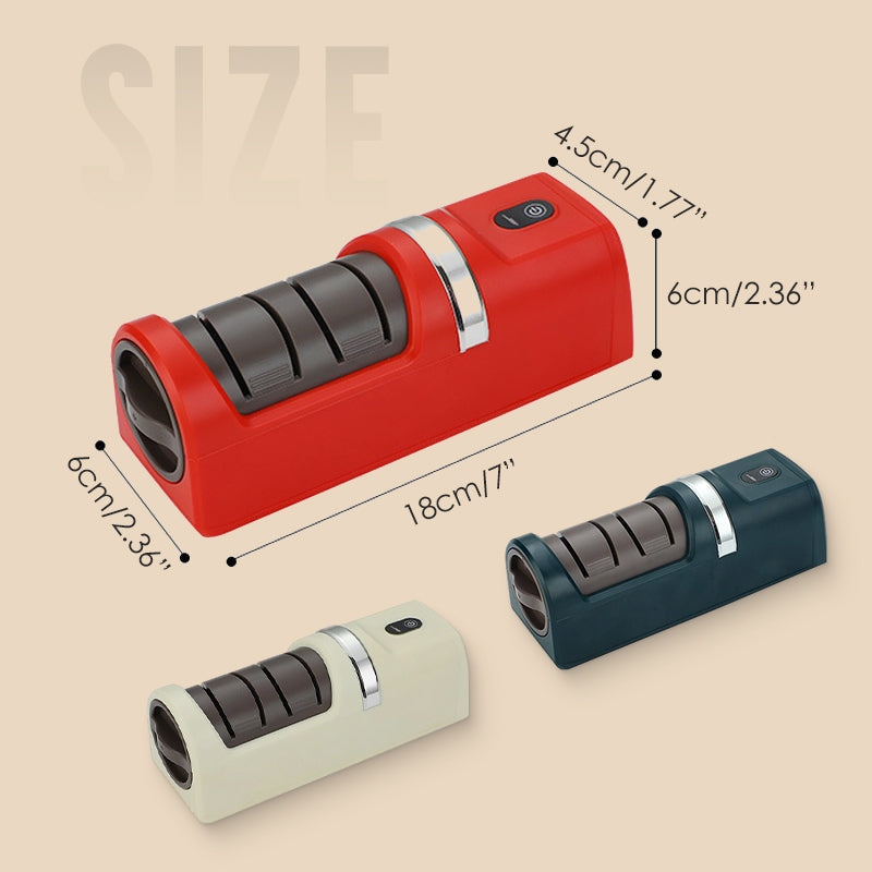 🔥RÉDUCTION DE 60 % ! 🔪 Affûteur de couteaux automatique pour la cuisine : super rapide, sûr et super affûté ✨