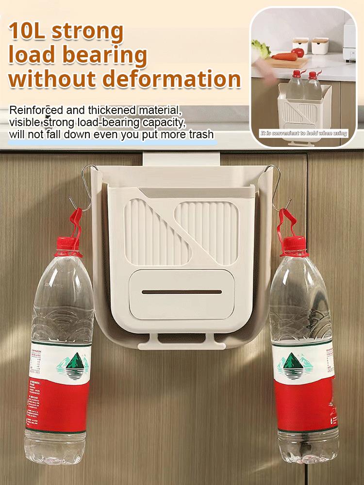Poubelle Suspendue Pliable et Gain de Place - Corbeille de Cuisine à Suspendre, Anti-Fuite