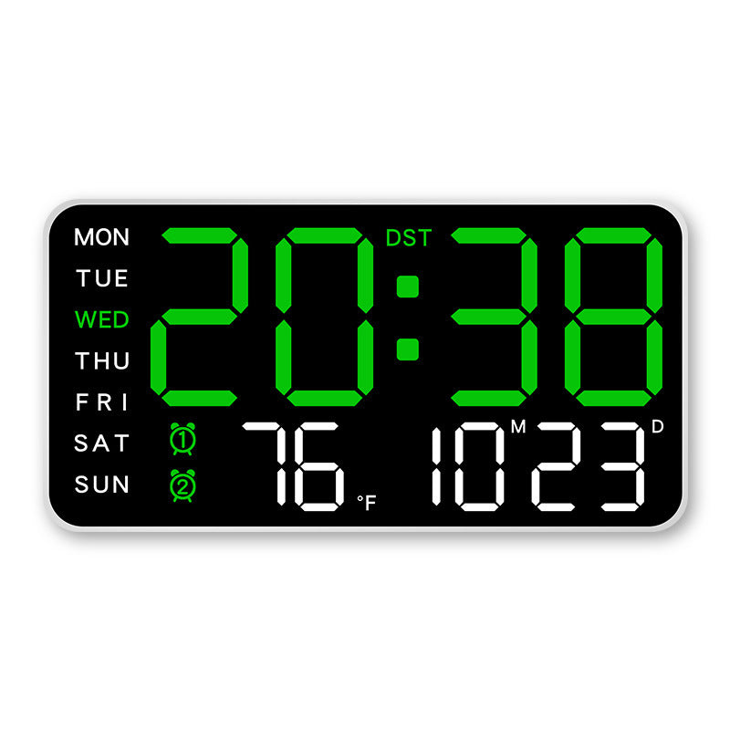 📢50% DE RÉDUCTION ! MAINTENANT !!!🔥Horloge murale numérique LED décorative multifonctionnelle, l'horloge numérique sans limites pour la maison norvégienne moderne