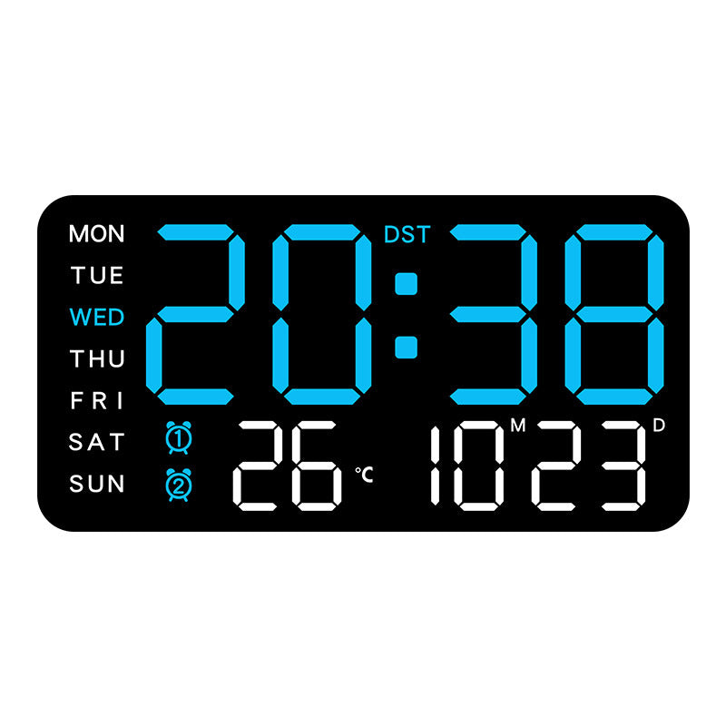 📢50% DE RÉDUCTION ! MAINTENANT !!!🔥Horloge murale numérique LED décorative multifonctionnelle, l'horloge numérique sans limites pour la maison norvégienne moderne