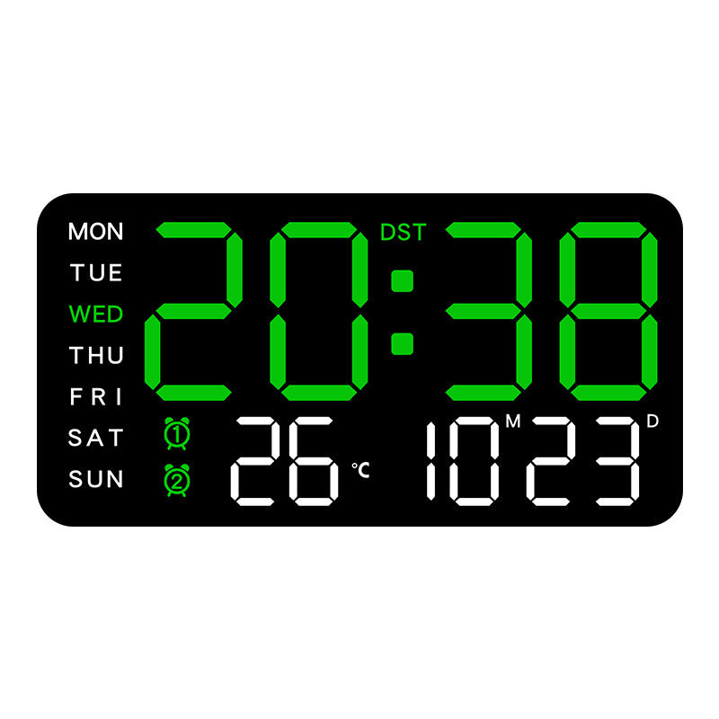 📢50% DE RÉDUCTION ! MAINTENANT !!!🔥Horloge murale numérique LED décorative multifonctionnelle, l'horloge numérique sans limites pour la maison norvégienne moderne