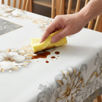 🌺 Nappe Florale Gaufrée Imperméable et Élégante 🎀🛡️ - Anti-Taches | Lavable en Machine | 4 Tailles | Ronde & Rectangulaire | Polyester | 50% DE RÉDUCTION