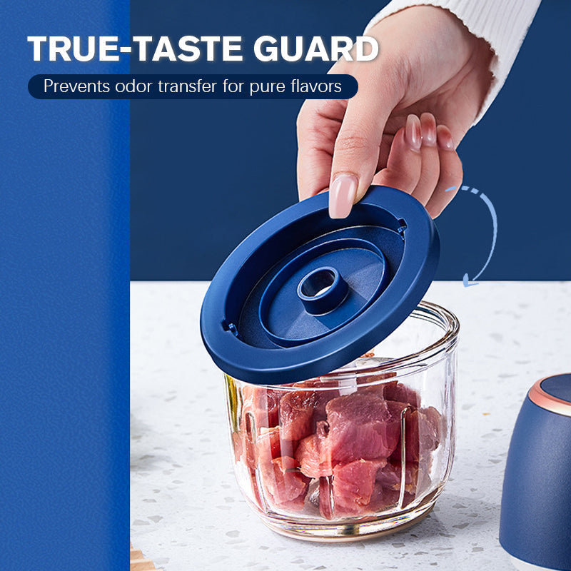 Liberté en cuisine ! ✂️ Hachoir Robot Rechargeable avec 6 Lames | Hache la Viande, l'Ail et les Légumes en 5 Secondes ⚡