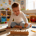 Tableau Montessori en Bois avec Tournevis - Jeu Éducatif pour Développer la Motricité Fine