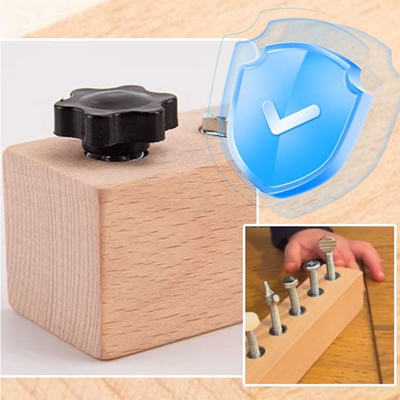 Tableau Montessori en Bois avec Tournevis - Jeu Éducatif pour Développer la Motricité Fine