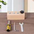 Tableau Montessori en Bois avec Tournevis - Jeu Éducatif pour Développer la Motricité Fine