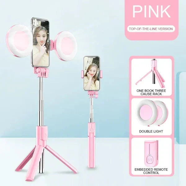 🔥Vente Flash 52% DE RÉDUCTION🎁Nouveau Perche à selfie et trépied multifonction amélioré avec téléphone extensible