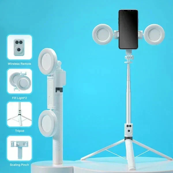 🔥Vente Flash 52% DE RÉDUCTION🎁Nouveau Perche à selfie et trépied multifonction amélioré avec téléphone extensible