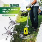 ✂️ Tête de Rechange pour Coupe-Bordure – Conception Anti-Emmêlement | Remplacement Rapide Sans Outils | Compatibilité Universelle | 3 ou 6 Lames | Coupe Précise et Durable 🌿⚡