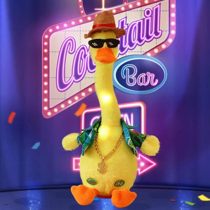 Canard en peluche interactif qui parle et danse