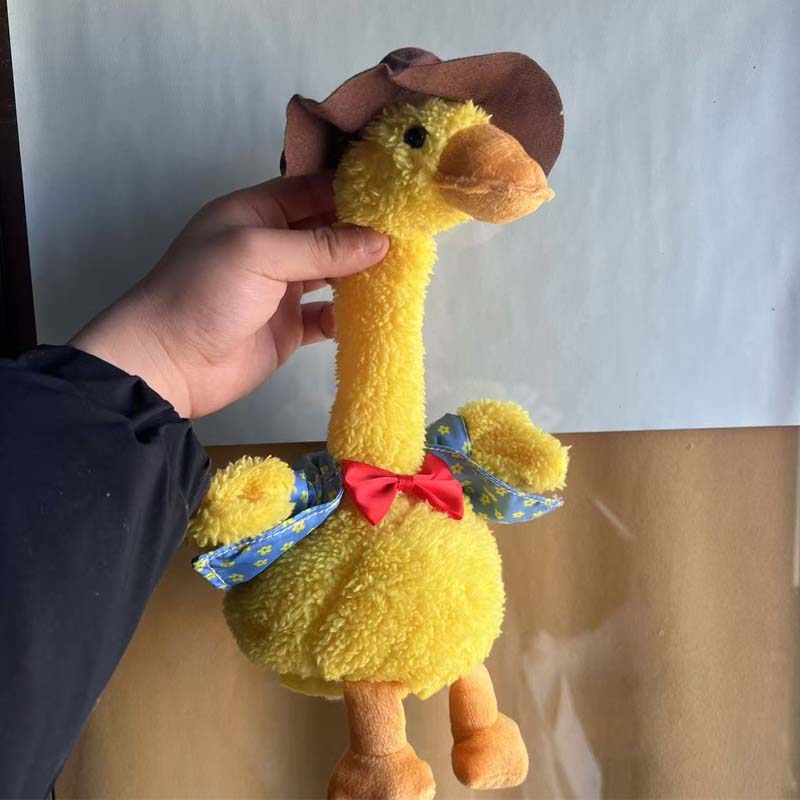 Canard en peluche interactif qui parle et danse