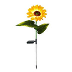 🌻 Lumières Solaires en Forme de Tournesol pour Jardin ✨☀️ - IP65 Étanche | 8-12h d'Autonomie | Recharge Solaire | Pétales Réalistes | Installation Facile | 50% DE RÉDUCTION