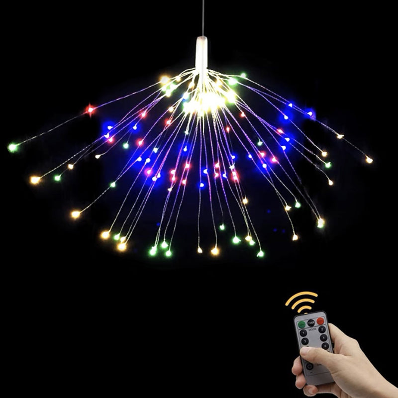 🥳 VENTE CHAUDE 2026🥳💞 PLUS DE 50 000 PIÈCES VENDUES !❤️ 50 % DE RÉDUCTION !Guirlande lumineuse solaire en forme de feux d'artifice pour jardins et fêtes