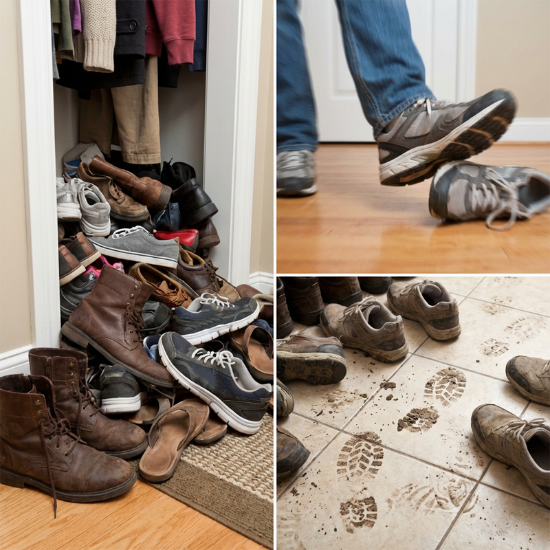 👠 50 % DE RÉDUCTION EN CE MOMENT ! 🚪 Range-chaussures vertical pour entrée – Gain de place, cadre métallique robuste et facile à assembler 👟