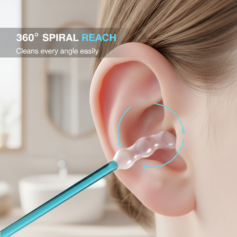 Bâtonnets adhésifs délicats pour le nettoyage des oreilles