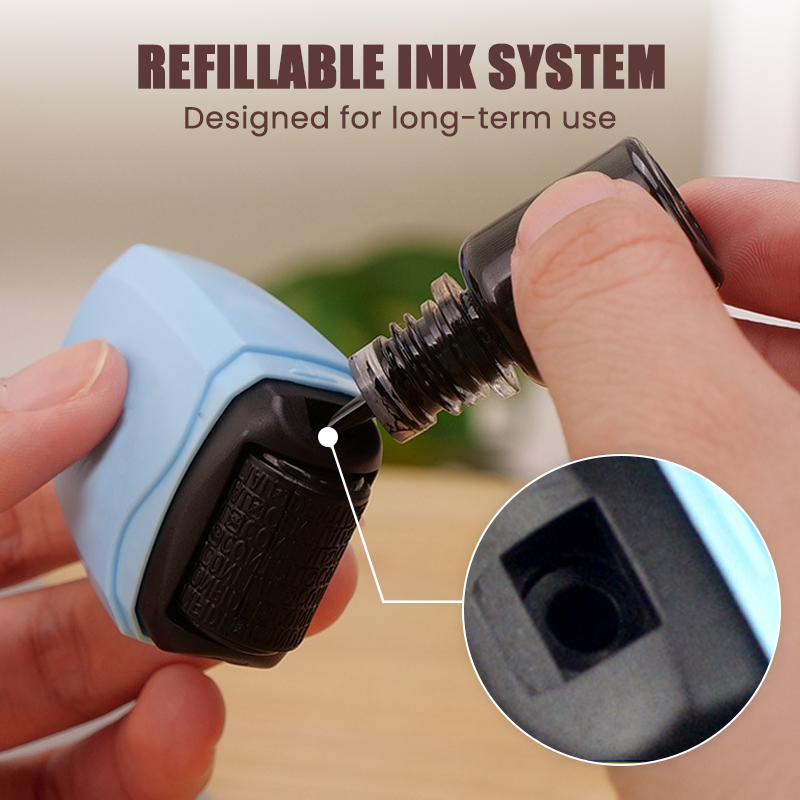 🔒✏️ Tampon Rouleau de Protection de la Vie Privée – Rouleau 17mm, Rechargeable, Matériau ABS, 3 Couleurs – Obscurcit Adresses, Données Personnelles et Codes-Barres 📦✅