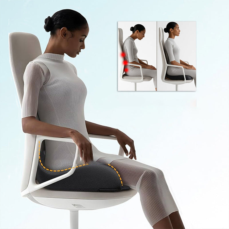 💺✨ Coussin Ergonomique avec Support Lombaire Intégré – Mousse à Mémoire de Forme, Respirant, Posture Correcte – Idéal pour Bureau, Maison & Voiture 🏠💼 6 Couleurs
