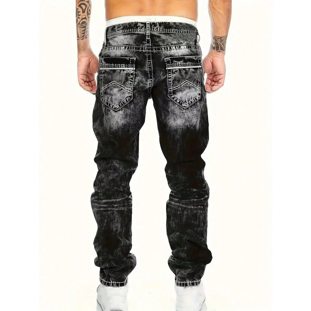 💎 -57% JEANS EN DENIM STRETCH POUR HOMME ! 💎 Style emo minimaliste, coupe droite et délavage vintage (tailles du S au 5XL)