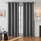 🏡✨ Rideau Occultant en Polyester à Œillets Métalliques – 100x130cm, Bloque Lumière & UV, Isolation Thermique, 3 Couleurs : Beige, Noir & Gris – Intimité & Confort ☁️🕊️