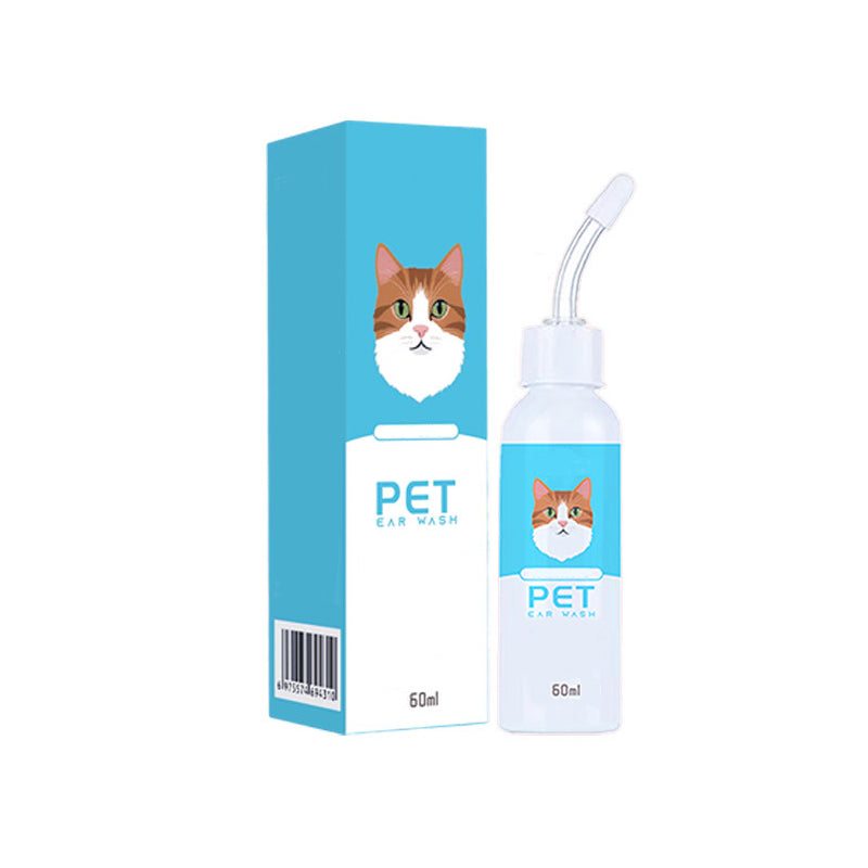 🐶🐱 Nettoyant Auriculaire pour Chiens et Chats – Aide à Éliminer le Cérumen & les Mauvaises Odeurs | Formule Douce aux Extraits Végétaux | Embout en Silicone | 120 ml 🌿✨