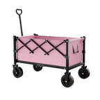 🛒 Chariot Pliant Robuste à Roues – 130L, Capacité 80kg, Cadre en Acier au Carbone, Tissu Oxford 600D, Roues 6” ou 7” – 2 Couleurs, Pliage en 1 Seconde ✨🏕️