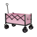 🛒 Chariot Pliant Robuste à Roues – 130L, Capacité 80kg, Cadre en Acier au Carbone, Tissu Oxford 600D, Roues 6” ou 7” – 2 Couleurs, Pliage en 1 Seconde ✨🏕️