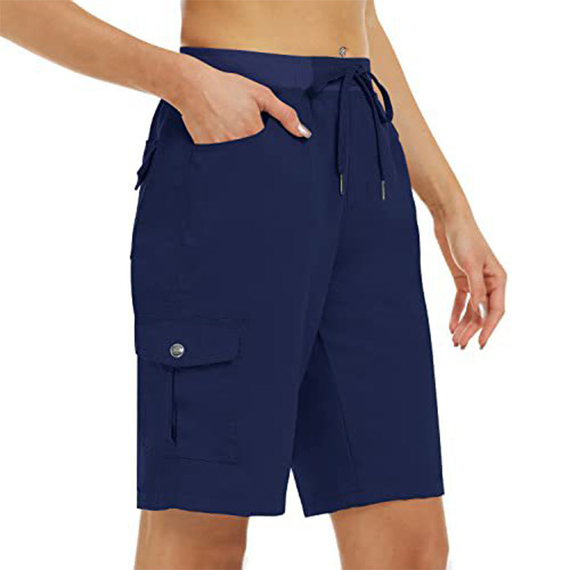 Shorts Cargo 🩳 — Avec poches latérales et poches cargo : grand espace de rangement + sécurité anti-vol. Protection solaire UPF 50+ | Tissu à séchage rapide | Coupe décontractée avec cordon de serrage | Idéal pour la randonnée en extérieur 🏞️