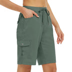 Shorts Cargo 🩳 — Avec poches latérales et poches cargo : grand espace de rangement + sécurité anti-vol. Protection solaire UPF 50+ | Tissu à séchage rapide | Coupe décontractée avec cordon de serrage | Idéal pour la randonnée en extérieur 🏞️
