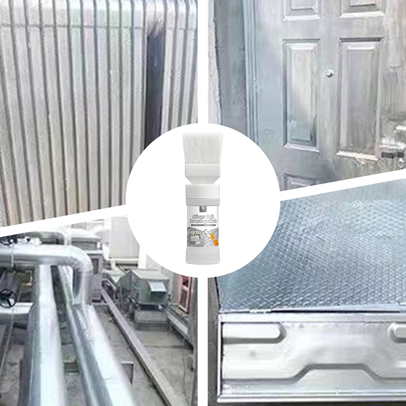 🎨 Peinture Métallisée à Base d'Eau avec Pinceau Intégré – Argent & Or | Séchage Rapide | Anti-Rouille & Étanche | Utilisation Intérieure & Extérieure 🏠✨