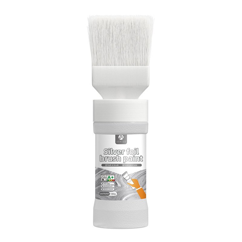 🎨 Peinture Métallisée à Base d'Eau avec Pinceau Intégré – Argent & Or | Séchage Rapide | Anti-Rouille & Étanche | Utilisation Intérieure & Extérieure 🏠✨