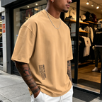 👕 MAINTENANT 50% DE RÉDUCTION ! ✨ Chemise à manches courtes pour homme coupe ample – Tissu en mélange de coton de haute qualité, imprimé graphique urbain et style décontracté oversize 🏙️