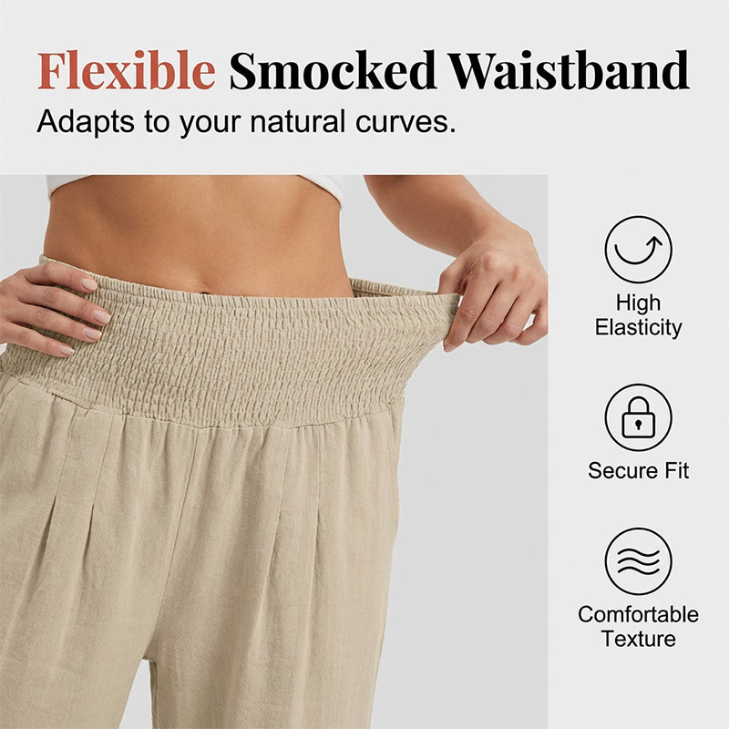 👖 Short léger femme avec taille élastique (tailles S-3XL) – Confortable, doux et parfait pour des looks estivaux décontractés ✨🌿