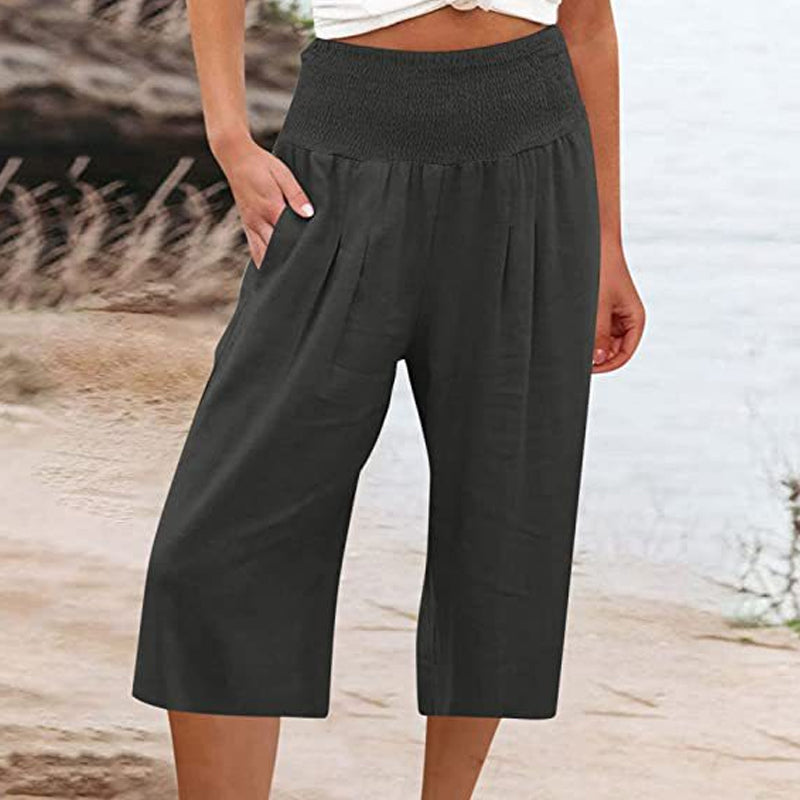 👖 Short léger femme avec taille élastique (tailles S-3XL) – Confortable, doux et parfait pour des looks estivaux décontractés ✨🌿