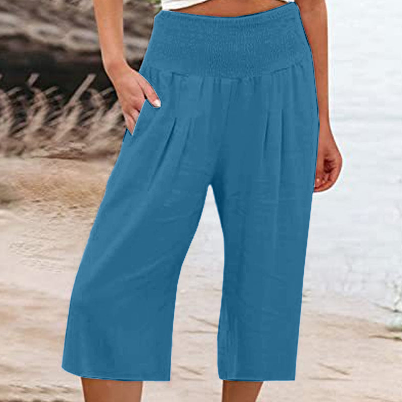 👖 Short léger femme avec taille élastique (tailles S-3XL) – Confortable, doux et parfait pour des looks estivaux décontractés ✨🌿