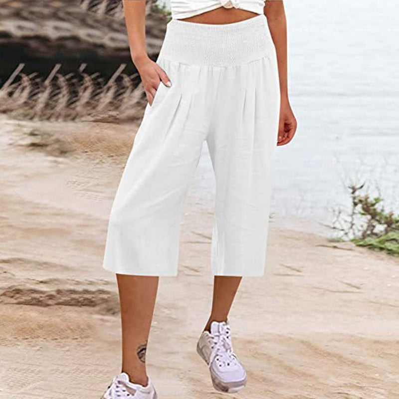 👖 Short léger femme avec taille élastique (tailles S-3XL) – Confortable, doux et parfait pour des looks estivaux décontractés ✨🌿