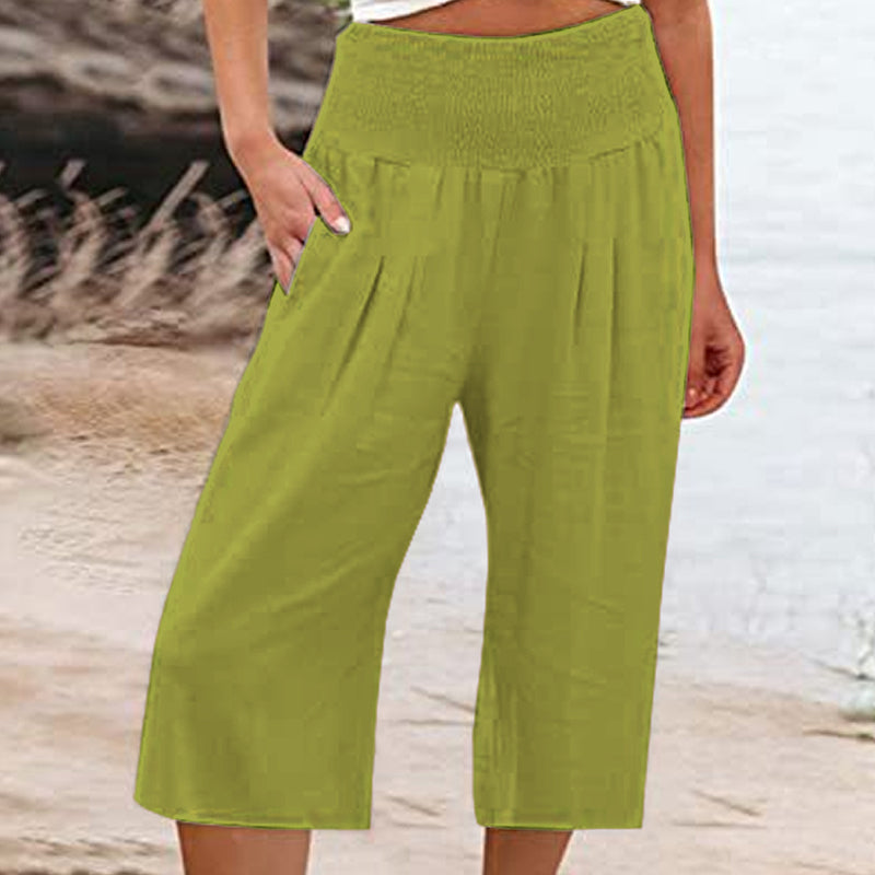👖 Short léger femme avec taille élastique (tailles S-3XL) – Confortable, doux et parfait pour des looks estivaux décontractés ✨🌿
