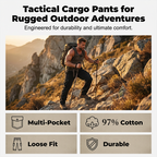 Pantalon cargo tactique homme en coton