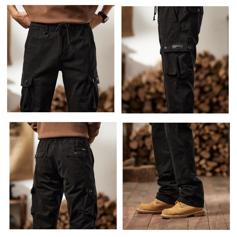 Pantalon cargo tactique homme en coton