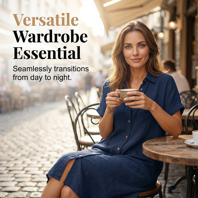 🌸 Robe chemise à manches courtes pour femme : votre nouvelle pièce indispensable ✨