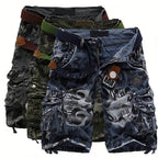 Shorts cargo pour homme 🩸 Classique et robuste, avec de multiples poches pour tous vos besoins, fermeture éclair facile à utiliser, durable et résistant à l'usure, idéal pour le travail et les activités de plein air 💪