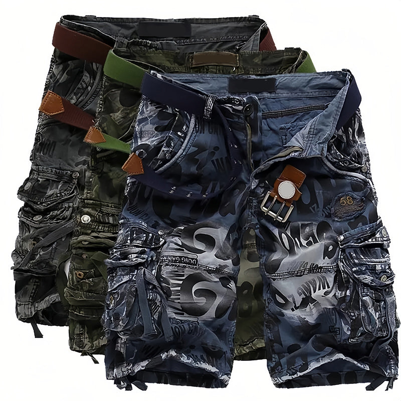 Shorts cargo pour homme 🩸 Classique et robuste, avec de multiples poches pour tous vos besoins, fermeture éclair facile à utiliser, durable et résistant à l'usure, idéal pour le travail et les activités de plein air 💪
