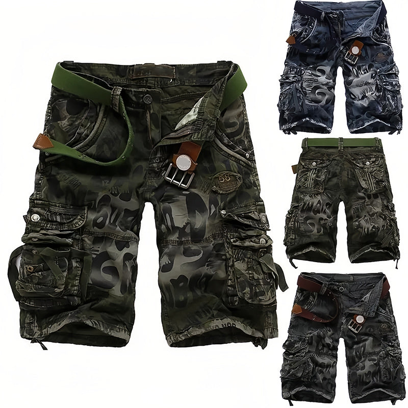 Shorts cargo pour homme 🩸 Classique et robuste, avec de multiples poches pour tous vos besoins, fermeture éclair facile à utiliser, durable et résistant à l'usure, idéal pour le travail et les activités de plein air 💪