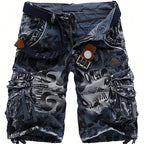 Shorts cargo pour homme 🩸 Classique et robuste, avec de multiples poches pour tous vos besoins, fermeture éclair facile à utiliser, durable et résistant à l'usure, idéal pour le travail et les activités de plein air 💪