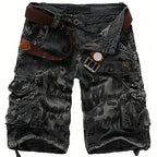 Shorts cargo pour homme 🩸 Classique et robuste, avec de multiples poches pour tous vos besoins, fermeture éclair facile à utiliser, durable et résistant à l'usure, idéal pour le travail et les activités de plein air 💪
