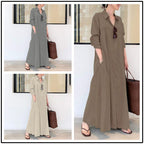 👗 50 % DE RÉDUCTION MAINTENANT ! ✨ Robe longue, simple et élégante sans manches – Silhouette harmonieuse, tissu doux et parfait pour un look minimaliste au quotidien 🌸
