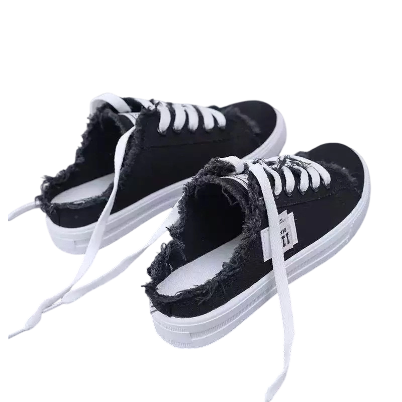 👟 50 % DE RÉDUCTION MAINTENANT ! 👖 Baskets mule en jean pour femme : faciles à enfiler, avec une semelle confortable et parfaites pour un look estival décontracté ☀️